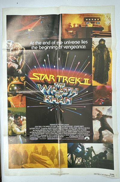 ORIGINAL "STAR TREK II: THE WRATH OF KHAN" MOVIE POSTER 1982