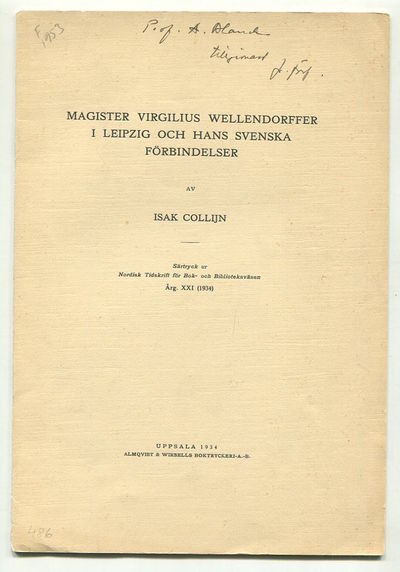 Magister Virgilius Wellendorffer i Leipzig och…