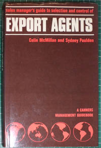 cover of Sales Managers Guide to Selection and Control of Export Agents
