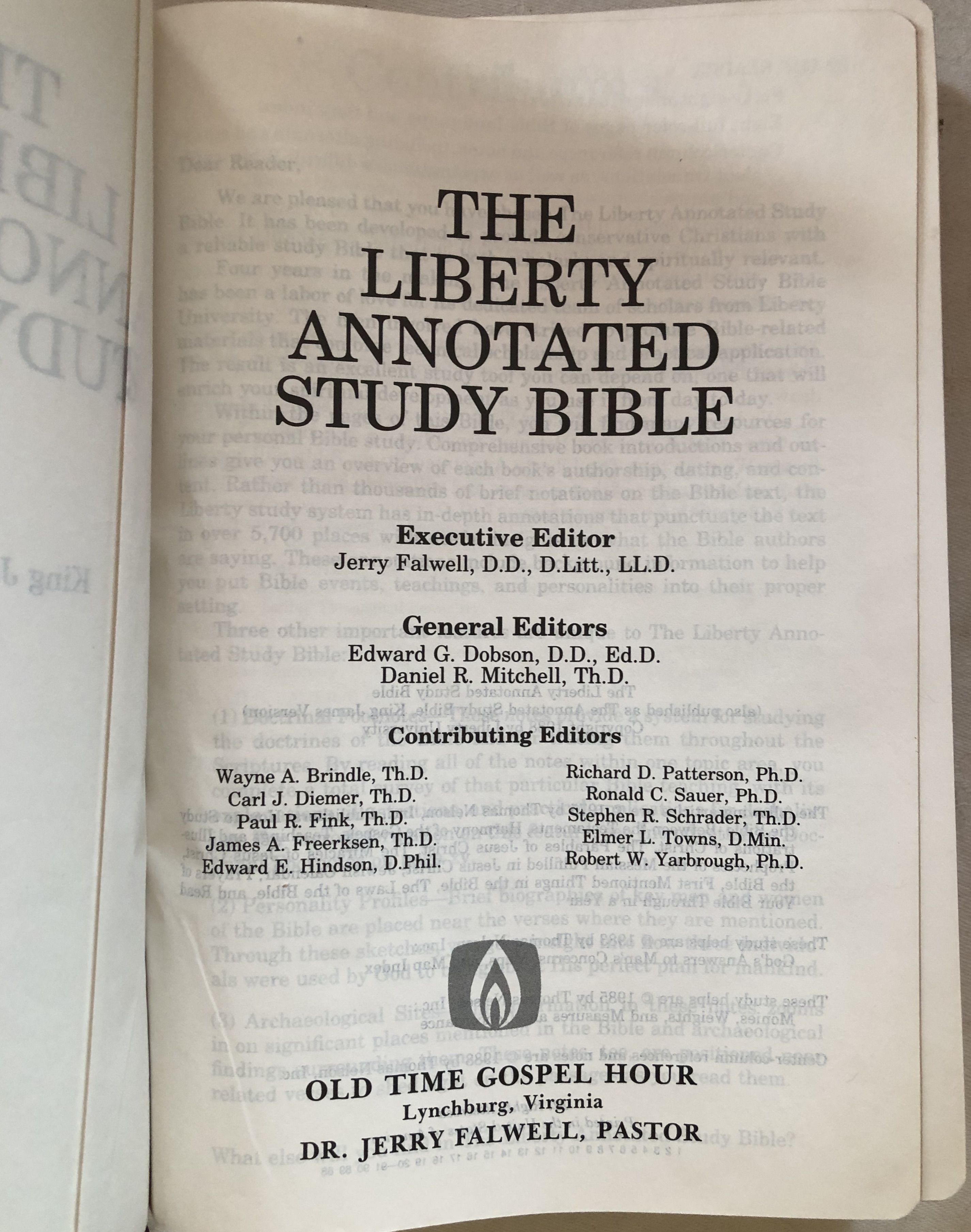 The Liberty annotated Study Bible