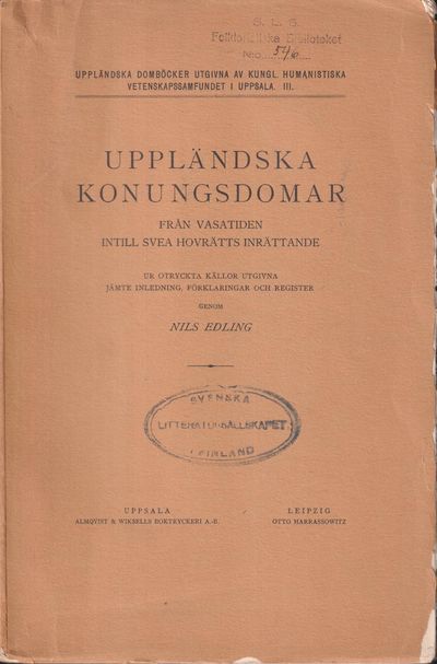 Uppländska konungsdomar från Vasatiden intill…