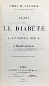 Lecons sur le diabete, et la glycogenese animale
