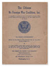 A Manual of The Citizens No Foreign War Coalition, Inc