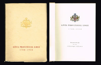 Göta Provinsial loge 1788-1938. Minnesskrift över…