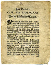 Herr capitaine Carl von Ehrenclous försök wid…