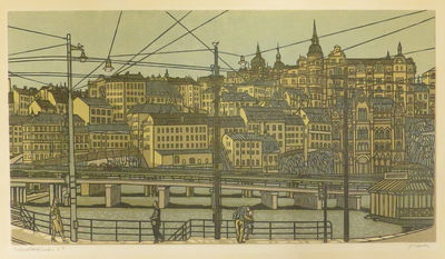 SÖDERMALM, UTSIKT FRÅN KORNHAMNSTORG.