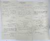 Six bankruptcy filings, being partly printed documents from the United States District Court for the Eastern District of Louisiana, each completed in manuscript and signed by a clerk of court, 28 March - 7 July, 1842