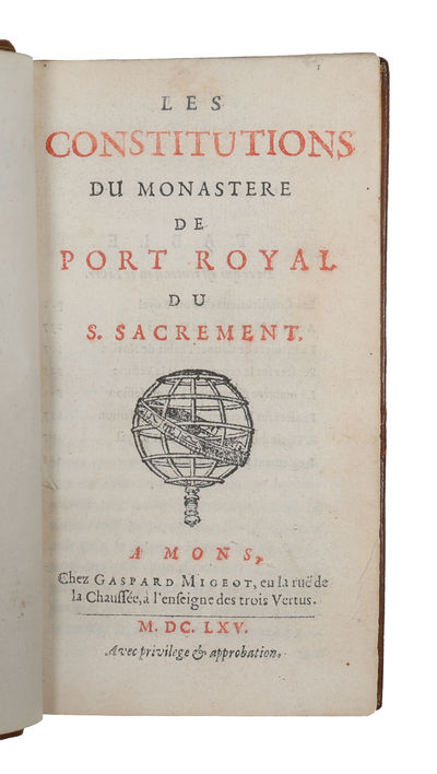Les Constitutions du Monastere de Port Royal du S. Sacrement. (photo 2)