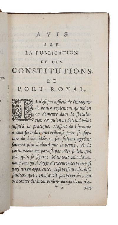 Les Constitutions du Monastere de Port Royal du S. Sacrement. (photo 3)