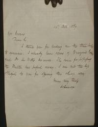 image of (Bookselling) Autographed Letter Signed to Mr. William Gowans, October 15, 1869