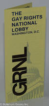 GRNL: Gay Rights National Lobby, Washington, D.C. [brochure]