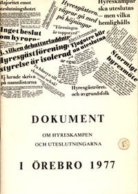 Dokument om hyreskampen och uteslutningarna i…