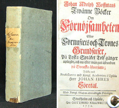 Johan Adolph Hoffmans Twänne böcker om…