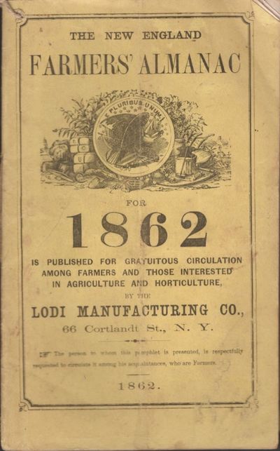The New England Farmers' Almanac for 1862