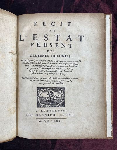 [EUROPEAN AMERICANA 1681]. Recit de...; (photo 1)