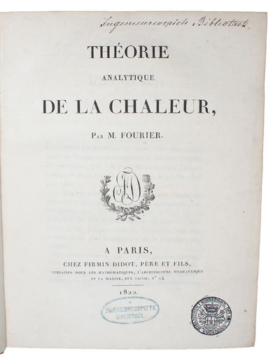 Théorie analytique de la Chaleur. - [THE CONDUCTION OF HEAT] (photo 2)