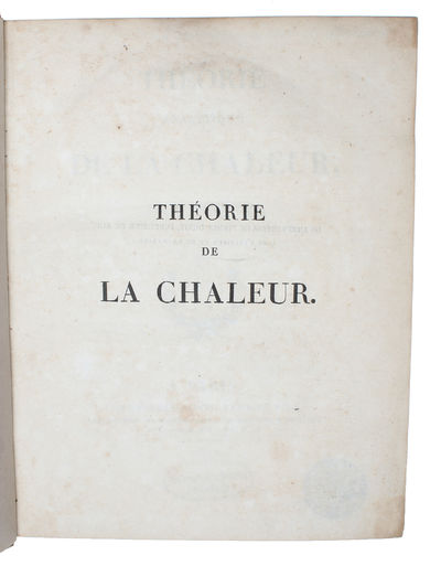 Théorie analytique de la Chaleur. - [THE CONDUCTION OF HEAT] (photo 3)