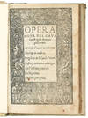 Opera nova del cavalier Fregoso Antonio Phileremo. Lamento d’amore mendicante. Dialogo de musica. Pergoletta de le laudi d’amore. Discorsi cottidiani non volgari De l’instinto naturale De la probità. De i tre peregrini. Colophon: Stampata in Vinegia per Nicolo Zoppino di Aristotile di Ferrara ne l’anno di nostra salute MDXXVIII