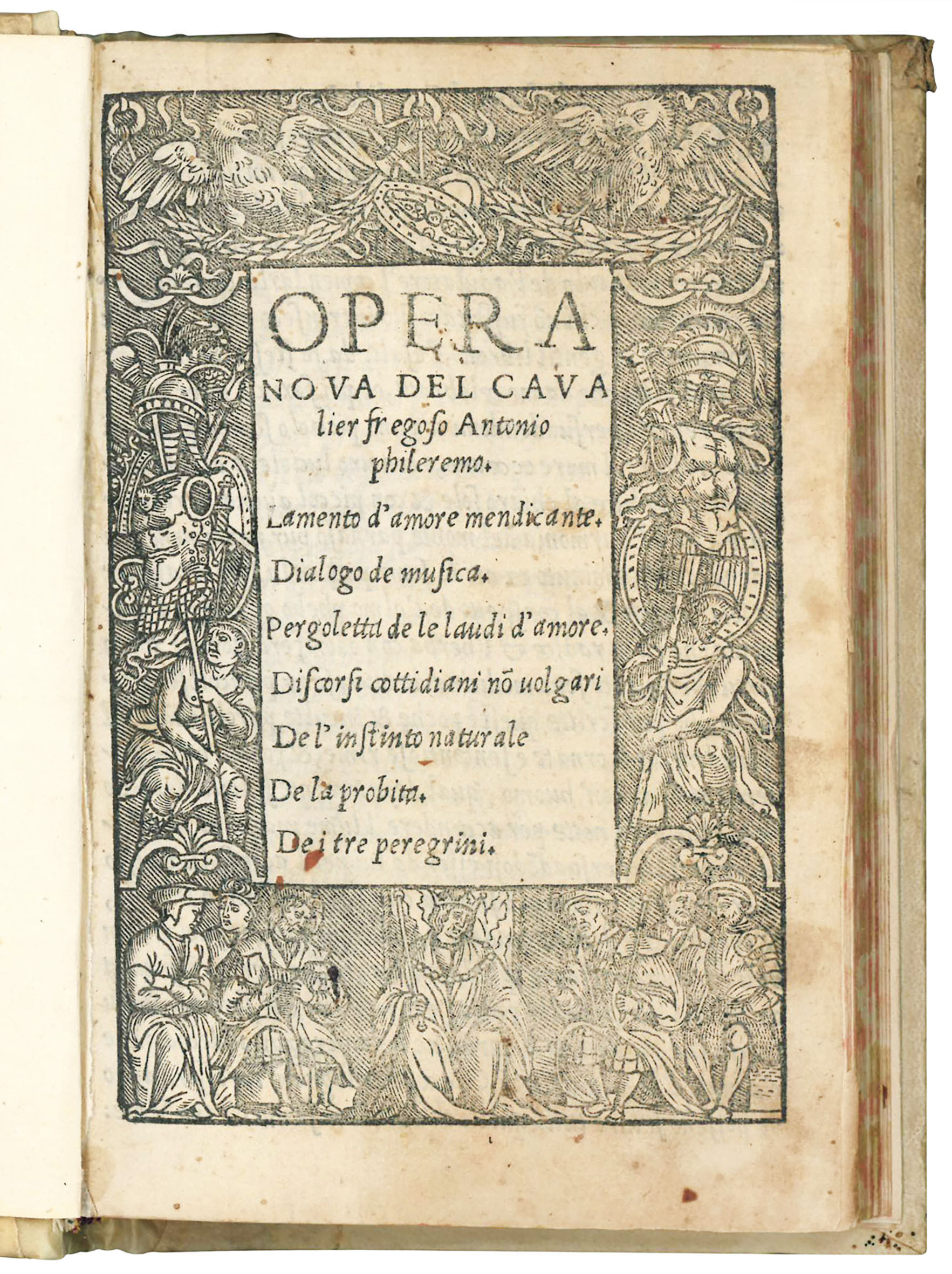 Opera nova del cavalier Fregoso Antonio Phileremo.