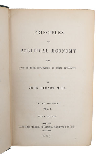Principles of Political Economy with Some of their Applications to Social Philosophy. In Two Volumes. Sixth Edition. (photo 2)