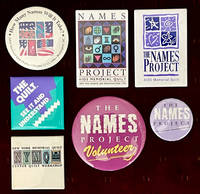 Realia: Seven Pin-Back Buttons From the Names Project AIDS Memorial Quilt