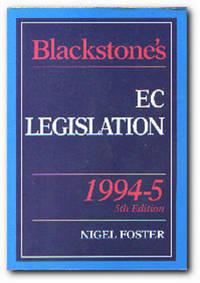 cover of Blackstone's EC Legislation : 1994-95