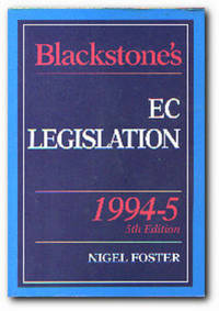 Blackstone's EC Legislation : 1994-95