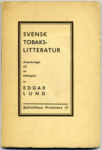 Svensk tobakslitteratur. Anteckningar till en…