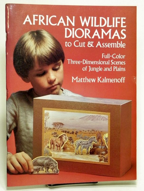 African Wildlife Dioramas to Cut and Assemble ThreeDimensional Scenes