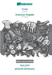 Hebrew (in hebrew script) - American English, visual dictionary, BW:BABADADA Hebrew (in hebrew...