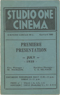 Retour a l'aube [She Returned at Dawn] (Original program for a UK screening of the 1938 French film)