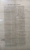 THE SHELL POINT MEETING. / In pursuance of public notice, a very large / meeting of the citizens of Shell Point took / place on the 19th inst. To express themselves / upon the question which has created such uni- / versal excitement throughout the slave holding / States. / … [followed by a long printed text in three columns]. Signed at the end in type “N.W. Walker, Chair’n. / Wm. C. Campbell, Josh Gavin, Secretaries.”