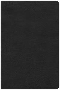 CSB Large Print Personal Size Reference Bible, Black LeatherTouch
