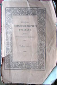 Intorno Invenzioni E Scoperte Italiane Lettere Di Gianfrancesco Rambelli A D Domenico Maria Ferri By 1805 1865 Gianfrancesco Paperback First Edition 1844 From The Owl At The Bridge Sku