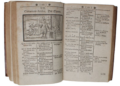 Orbis Sensualium Picti Pars I-II. Der sichtbaren Welt. Erster - (Anderer) Theil. Das ist: Aller vornehmsten Welt=Dinge, und Lebens=Verrichtungen, Vorbildung und Benahmung. Aus neue ausgelegt, an unzählichen Orten, nebst einem Titel= und Wörter=Registe... (photo 7)