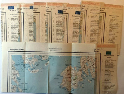 Deutsche Heereskarte. 1:25 000. Bergen. Um 19/I -…
