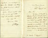 Autograph letter signed to Charles Tilston Bright