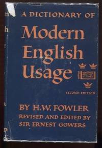 image of A dictionary of modern English usage