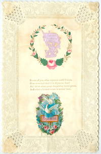 Lace Paper w Theorem Garland and Cupid with Love and Fidelity Banner