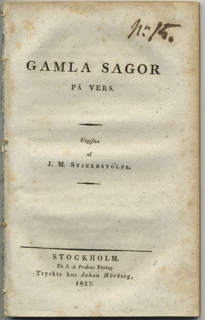 Gamla sagor på vers. Utgifna.