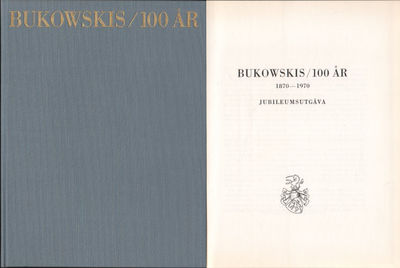 BUKOWSKIS / 100 ÅR. 1870-1970. Jubileumsutgåva.