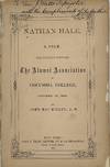 NATHAN HALE, A POEM, DELIVERED BEFORE THE ALUMNI ASSOCIATION OF COLUMBIA COLLEGE, OCTOBER 27, 1858