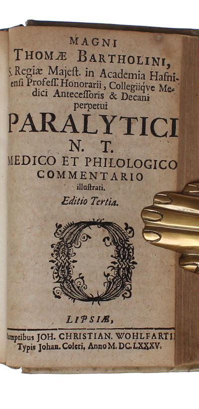 De Insolitis Partus Humani [Th. Bartholin] (+) Mindani Equitis Observationes Anatomicae [Vesling] (+) De Morbis Biblicis [Th. Bartholin] (+) Exercitationes Miscellaneae [Caspar Bartholin] (+)  Paralytici N.T. Medico et Philologico [Th. Bartholin]. (photo 8)