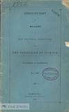CONSTITUTION AND BY-LAWS OF THE NATIONAL INSTITUTION FOR THE PROMOTION OF SCIENCE, ESTABLISHED AT WASHINGTON, MAY 1840