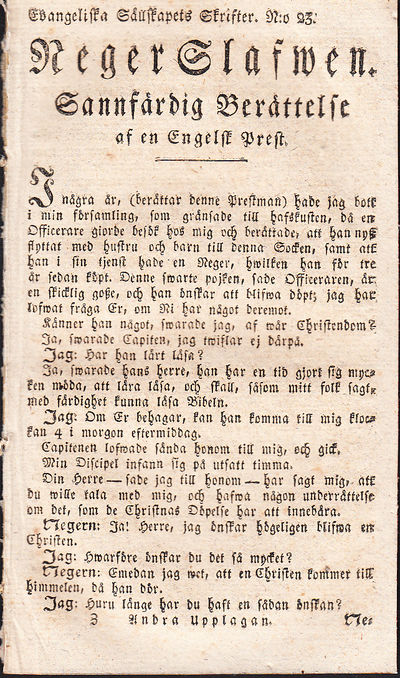 Neger slafwen. Sannfärdig berättelse af en…