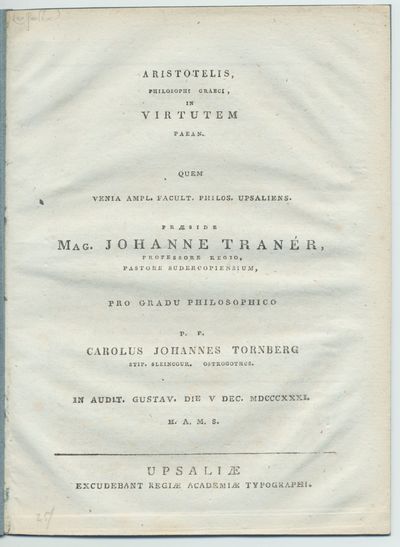 Aristotelis, philosophi graeci, in virtutem…