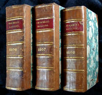 cover of The Orthodox Churchman’s Magazine and Review; or, A Treasury of Divine and Useful Knowledge: Volumes X & XI (1806), XII & XIII (1807), and XIV & XV (1808), bound in 3 Vols.