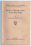 ERECTION OF MAIN RIVER SPAN, PASSAIC RIVER BRIDGE