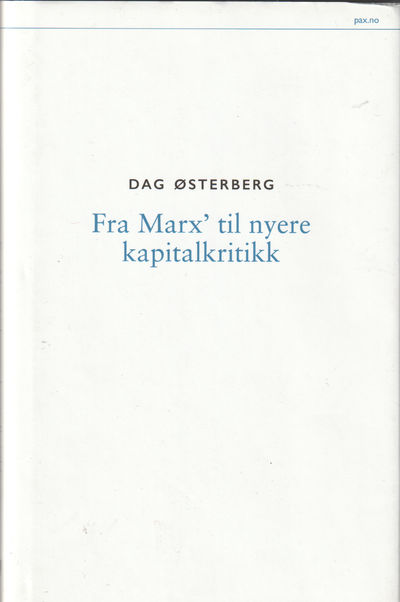 Fra  Marx’ til nyere kapitalkritikk