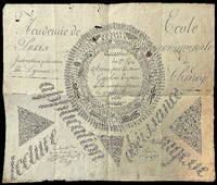 Large format elaborate manuscript Reward Of Merit Attribution for a 7 year old boy